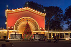 Practice Tree Lighting at the Spreckels Organ Pavilion