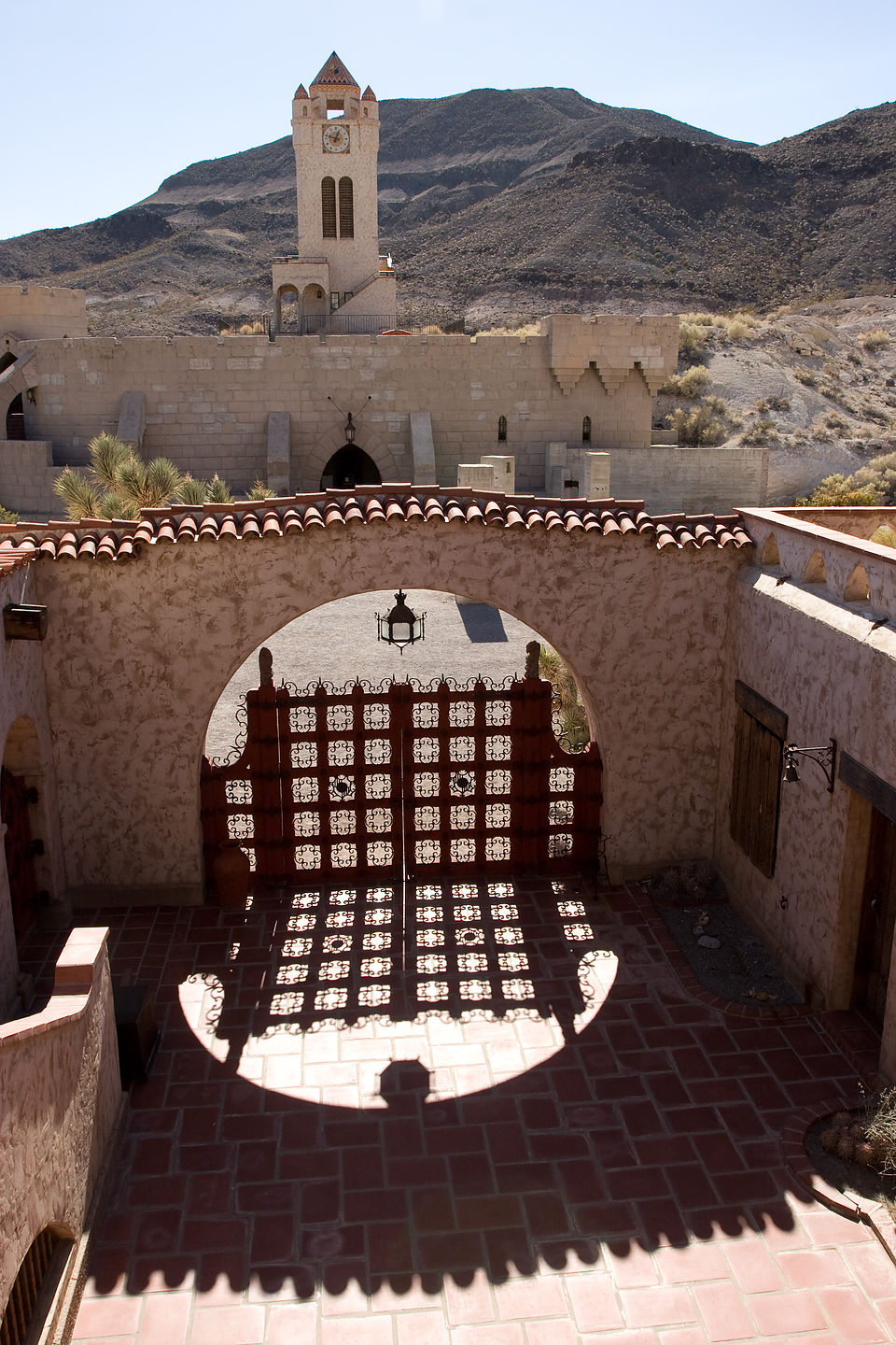 Scotty's Castle courtyard