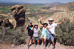 Happy Hikers atop Misery Ridge