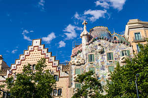 Rooftop of Gaudi's Casa Batllo