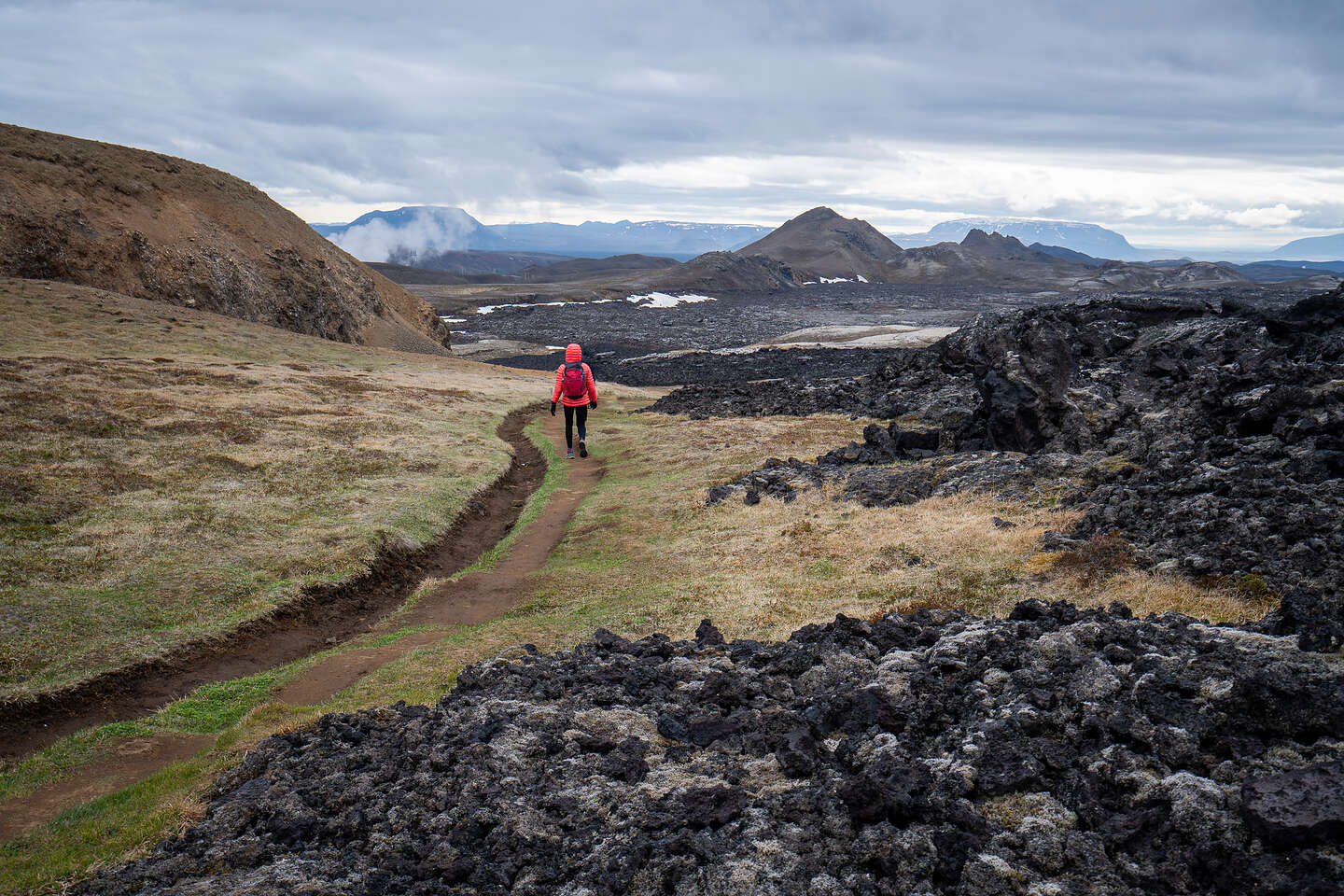 Path through the Leirhnjukur lava field