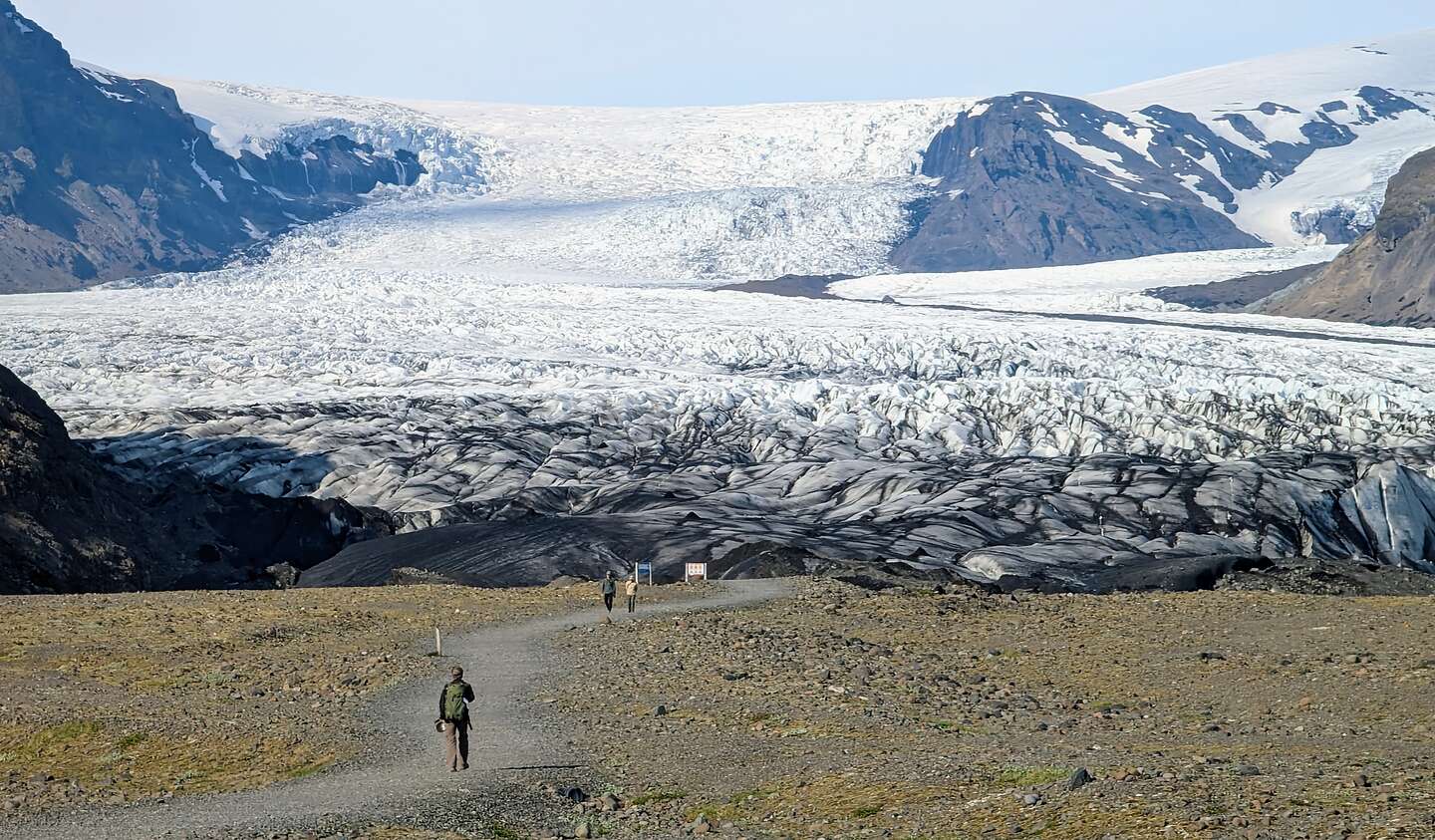 Approaching Skaftafellsjökull